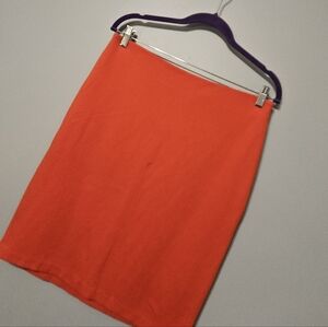 Philosophy Bright Orange Red Pencil Skirt